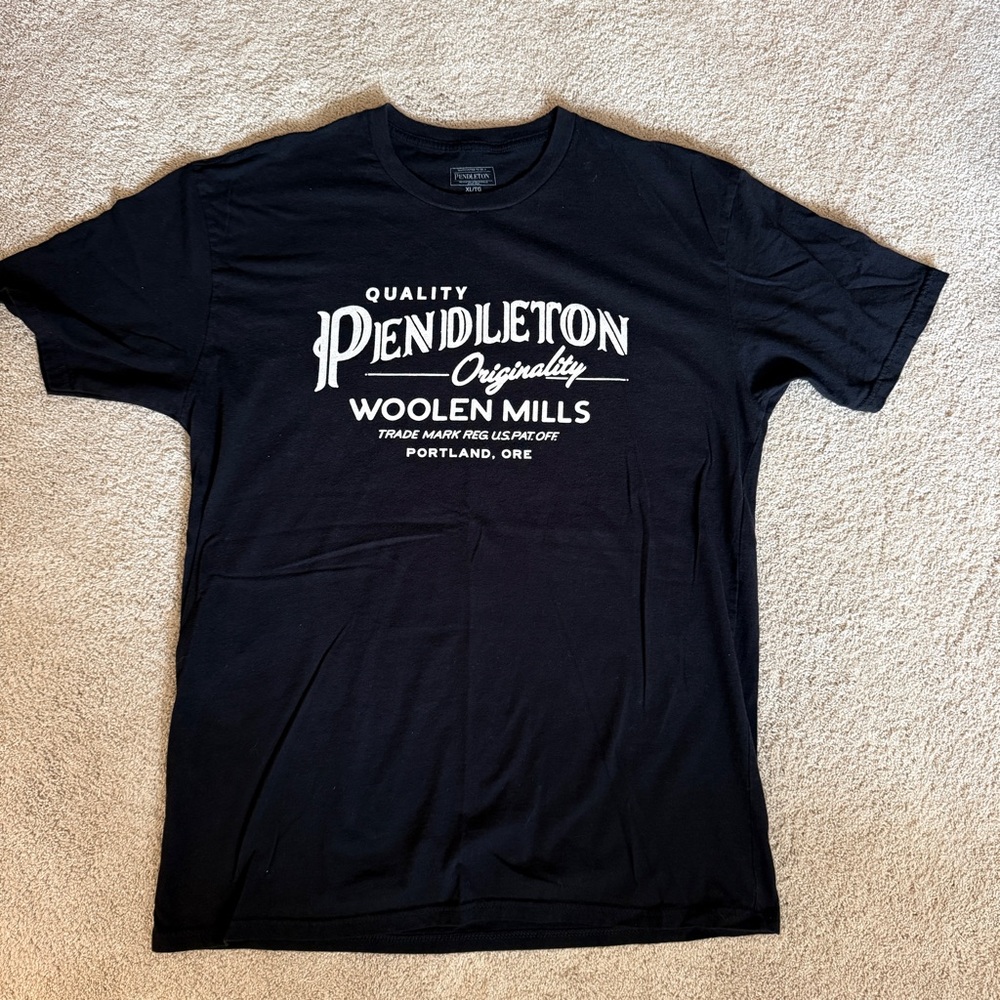 Pendleton Logo Tee Black XL